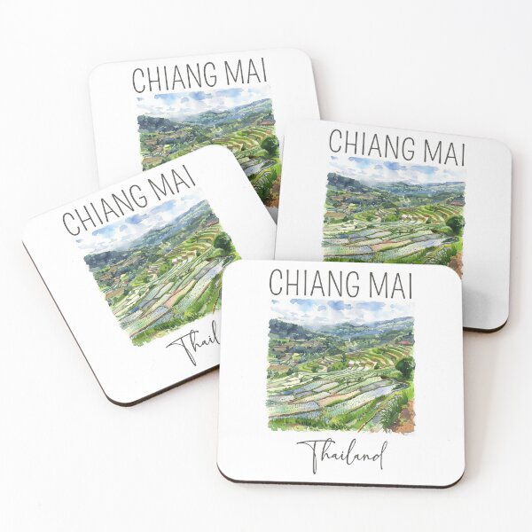 Item preview, A Watercolor Design of Chiang Mai - Thailand designed and sold by Sketch-Shack.