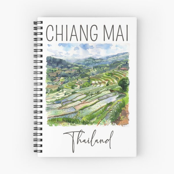Artikelvorschau, Ein Aquarelldesign von Chiang Mai – Thailand entworfen und verkauft von Sketch-Shack.