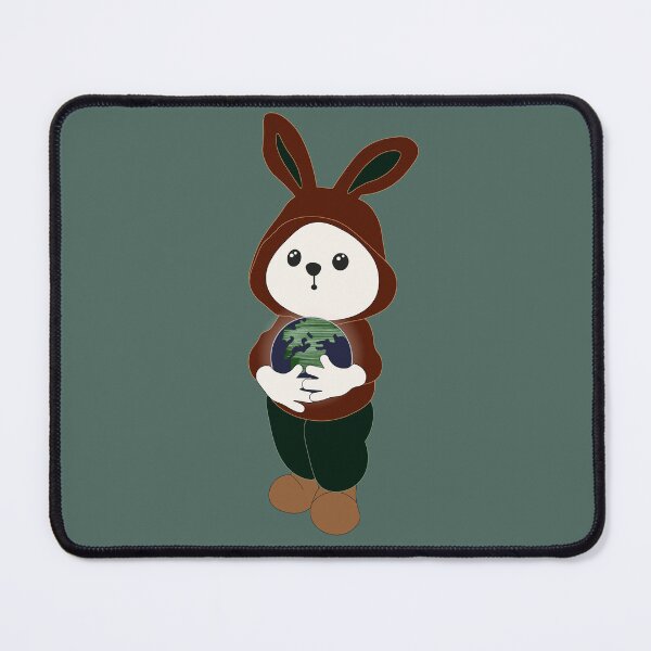 Item preview, Rabbit with the earth in his arms designed and sold by HEERMANArt.