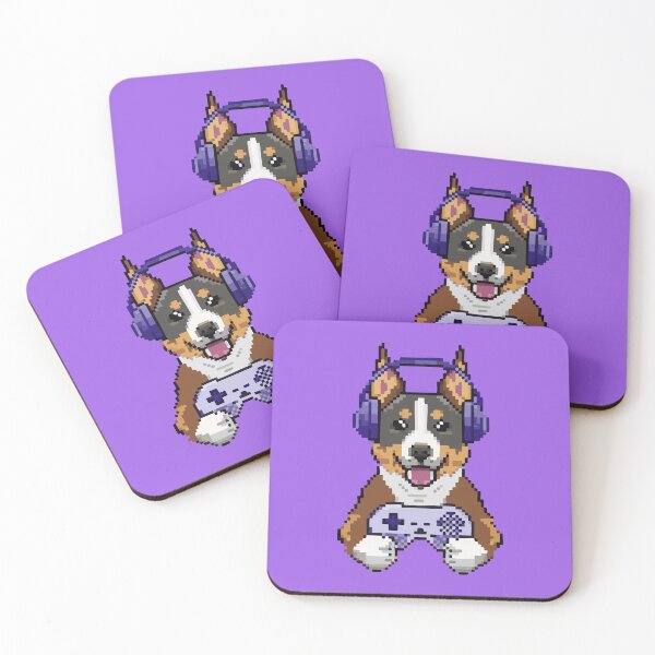 Item preview, Cute Gamer Sheepdog Pixelart designed and sold by bajera045.