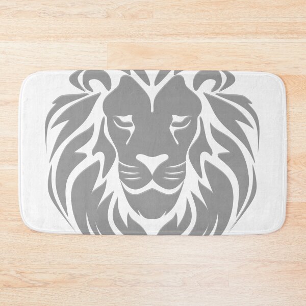 Item preview, Lion head, silver grey designed and sold by bunterkunt.