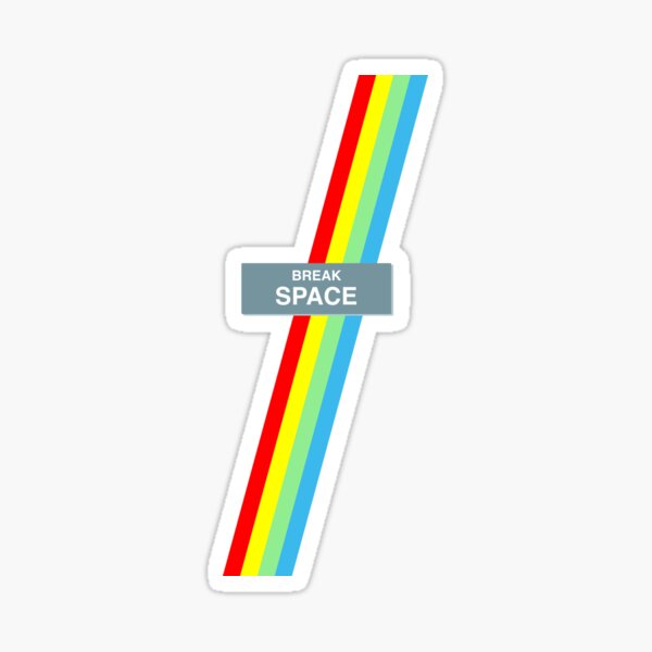ZX Spectrum Keyboard Retro Art Sticker