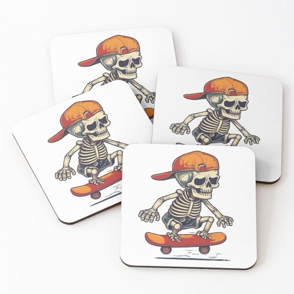 Item preview, SKELETON SKATEBOARDER designed and sold by DomGDesign.