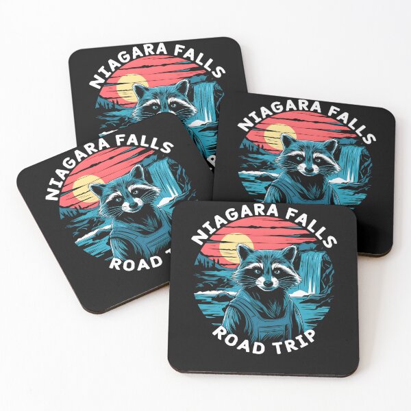 Item preview, Road Trip Squad Family Raccoon Niagara Falls Souvenirs designed and sold by MTRBSK11.