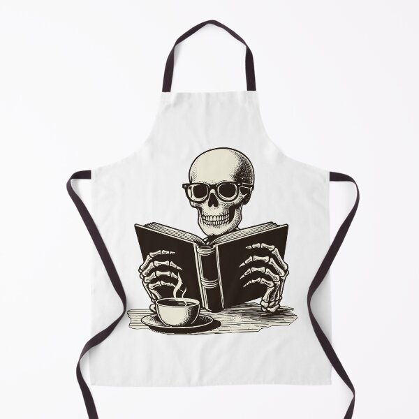 Item preview, Skeleton Reading Book - Reading Lover designed and sold by MO DESIGNS.