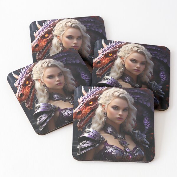 Item preview, Blonde Girl with Dragon designed and sold by Marcicev-Bojan.