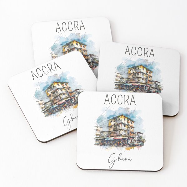 Item preview, A Watercolor Design of Accra - Ghana  designed and sold by Sketch-Shack.