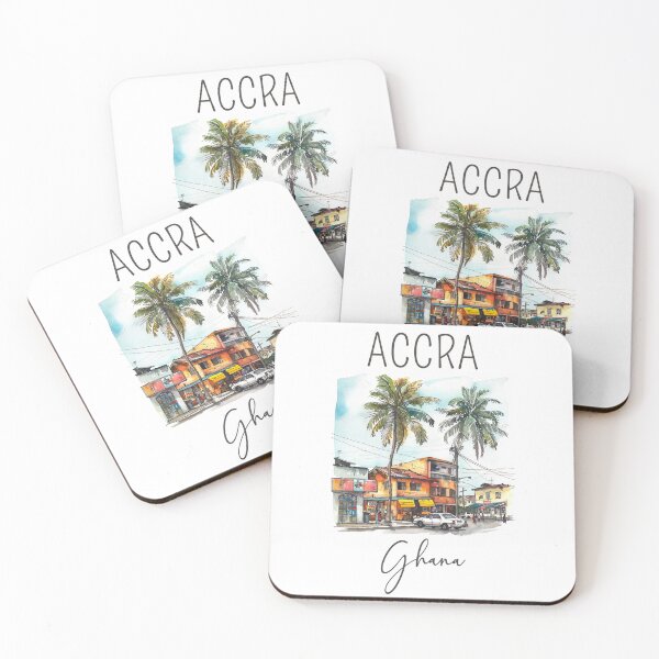Item preview, A Watercolor Design of Accra - Ghana  designed and sold by Sketch-Shack.