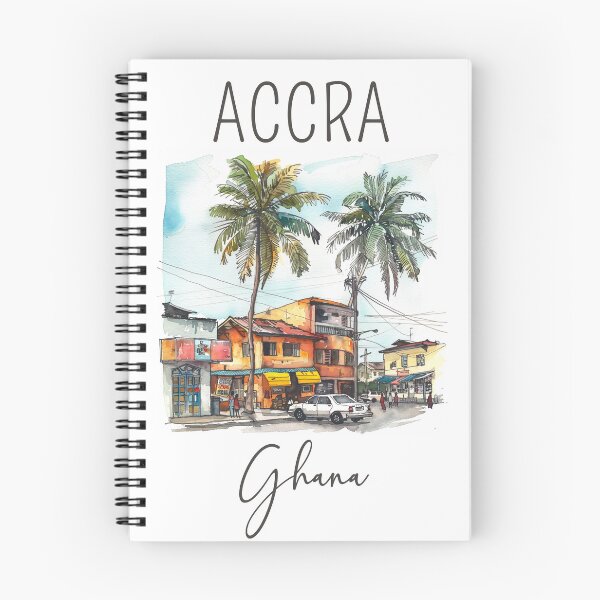 Item preview, A Watercolor Design of Accra - Ghana  designed and sold by Sketch-Shack.