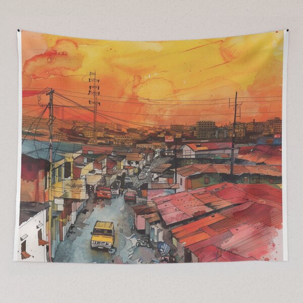Item preview, A Watercolor Design of Accra - Ghana  designed and sold by Sketch-Shack.