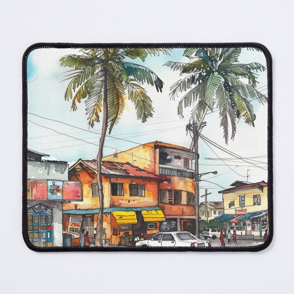 Item preview, A Watercolor Design of Accra - Ghana  designed and sold by Sketch-Shack.