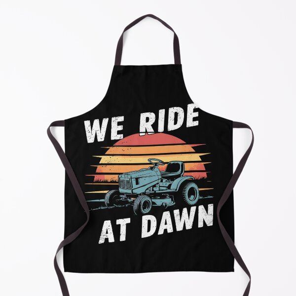 Item preview, We ride at dawn lawn mower Farmer retro land mower Vintage designed and sold by MTRBSK11.