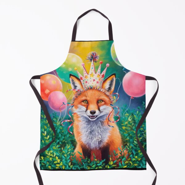 Item preview, Birthday Celebration. Birthday Fox. Adorable fox, birthday balloons, watercolor fox, fox drawing, floral fox designed and sold by FoxVibes.