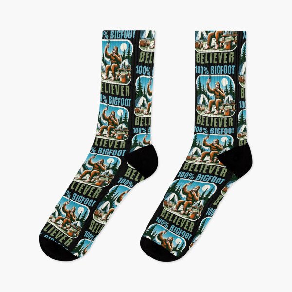 Item preview, 100% Bigfoot Believer Camping Design designed and sold by CALIMASHIRTS.
