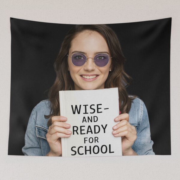 Item preview, WISE AND READY FOR SCHOOL, BACK TO SCHOOL designed and sold by YourTrendyTees.