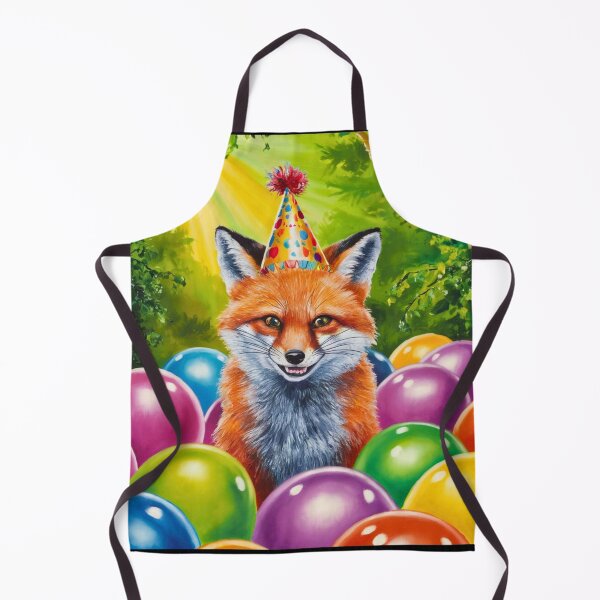 Item preview, Birthday Celebration. Birthday Fox. Adorable fox, birthday balloons, watercolor fox, fox drawing, floral fox designed and sold by FoxVibes.