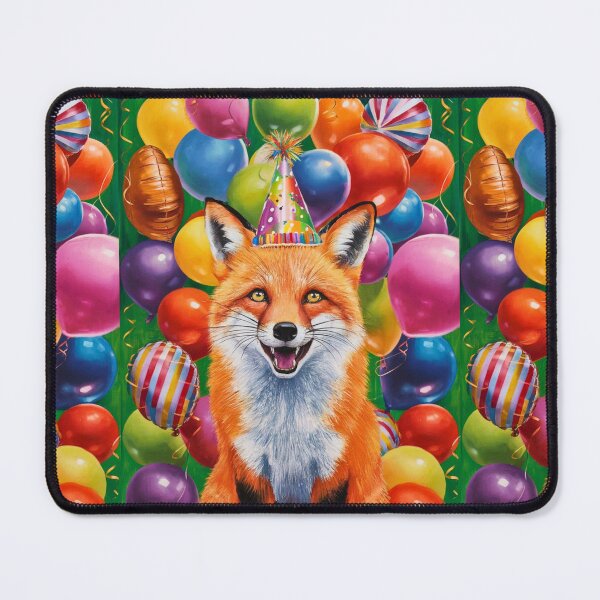 Item preview, Birthday Celebration. Birthday Fox. Adorable fox, birthday balloons, watercolor fox, fox drawing, floral fox designed and sold by FoxVibes.