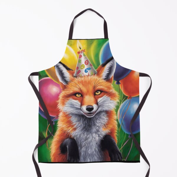 Item preview, Birthday Celebration. Birthday Fox. Adorable fox, birthday balloons, watercolor fox, fox drawing, floral fox designed and sold by FoxVibes.