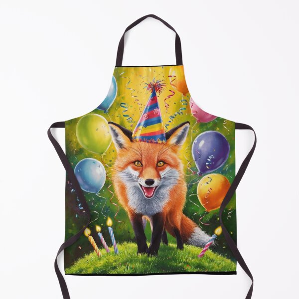 Item preview, Birthday Celebration. Birthday Fox. Adorable fox, birthday balloons, watercolor fox, fox drawing, floral fox designed and sold by FoxVibes.