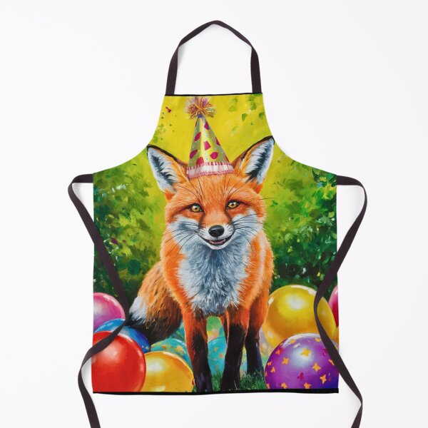 Item preview, Birthday Celebration. Birthday Fox. Adorable fox, birthday balloons, watercolor fox, fox drawing, floral fox designed and sold by FoxVibes.