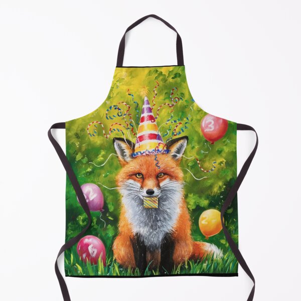 Item preview, Birthday Celebration. Birthday Fox. Adorable fox, birthday balloons, watercolor fox, fox drawing, floral fox designed and sold by FoxVibes.