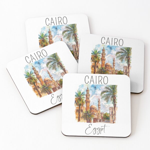 Aperçu de l'œuvre Une aquarelle du Caire - Egypte  créée et vendue par Sketch-Shack.