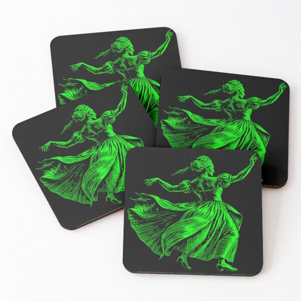 Item preview, Graceful Elegance - Green Dancer Art designed and sold by AgarutanPrint.