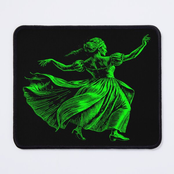 Item preview, Graceful Elegance - Green Dancer Art designed and sold by AgarutanPrint.