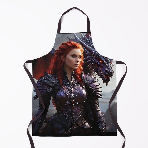 Item preview, Red Hair Girl with her Dragon designed and sold by Marcicev-Bojan.