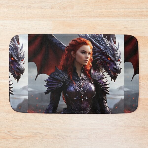 Item preview, Red Hair Girl with her Dragon designed and sold by Marcicev-Bojan.