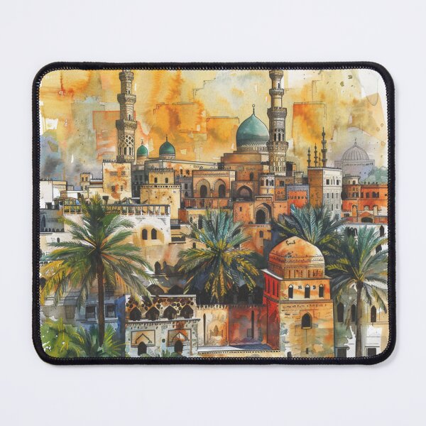 Aperçu de l'œuvre Une aquarelle du Caire - Egypte  créée et vendue par Sketch-Shack.