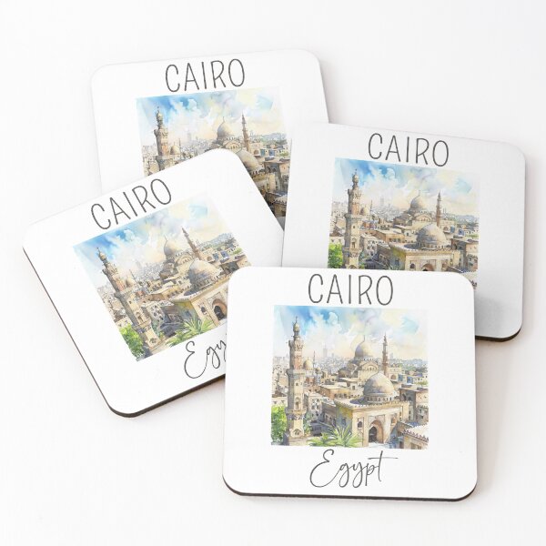 Aperçu de l'œuvre Une aquarelle du Caire - Egypte  créée et vendue par Sketch-Shack.