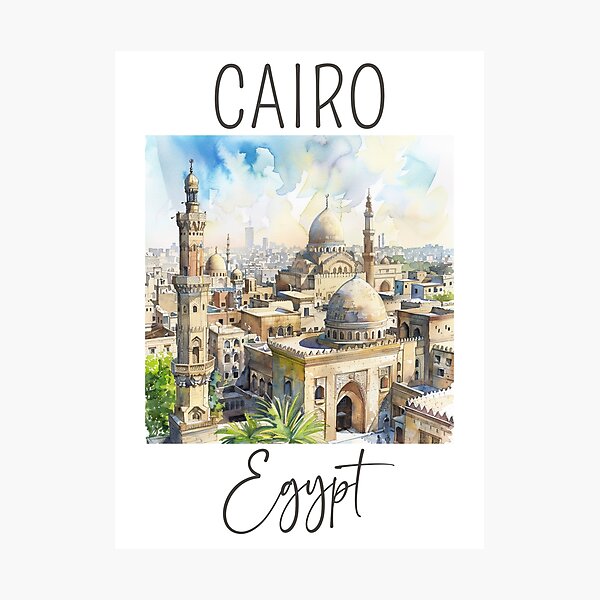 Item preview, A Watercolor Design of Cairo - Egypt  designed and sold by Sketch-Shack.