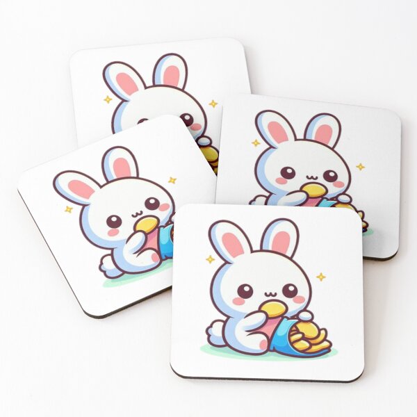 Item preview, bunny eating chips designed and sold by Eternalski.