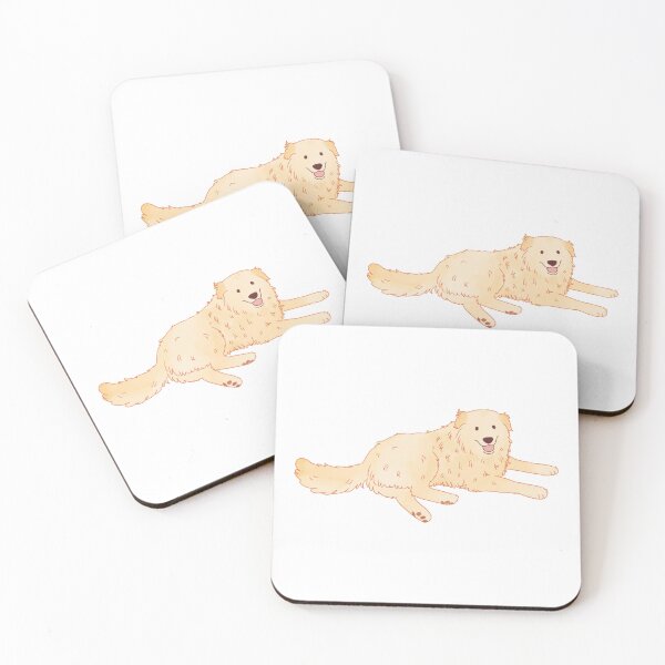 Item preview, Samoyed and Golden Retriever Mix Illustration - Perfect for Dog Lovers designed and sold by Yaragold.