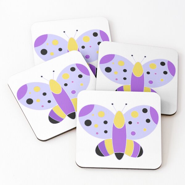 Item preview, Non Binary Butterfly Subtle Pride Flag designed and sold by Antler Queen Creations.