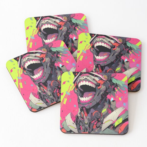 Item preview, Neon Cybernetic Laughter: Future Shock Design by AI designed and sold by DigitAIShop.