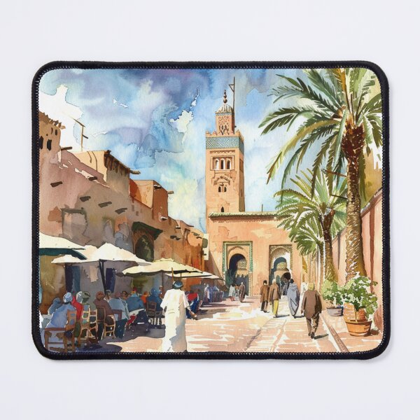 Item preview, A Watercolor Design of Marrakech - Morocco  designed and sold by Sketch-Shack.