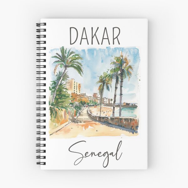 Item preview, A Watercolor Design of Dakar - Senegal  designed and sold by Sketch-Shack.