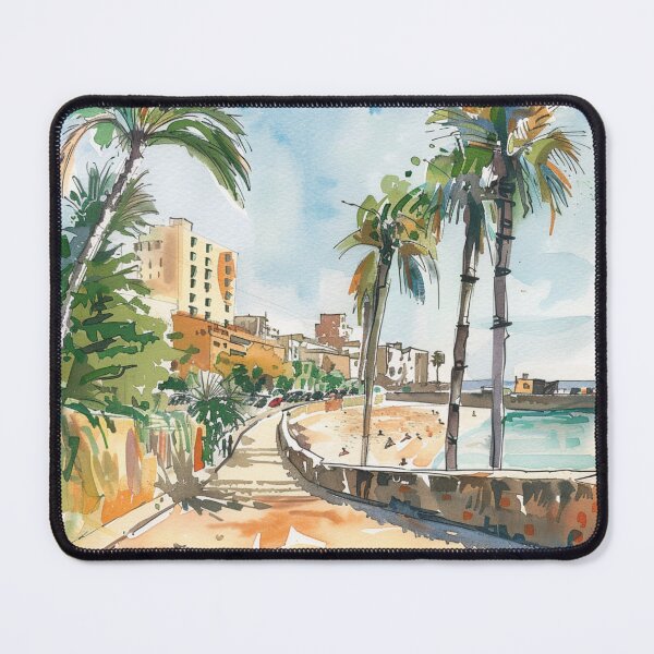 Item preview, A Watercolor Design of Dakar - Senegal  designed and sold by Sketch-Shack.