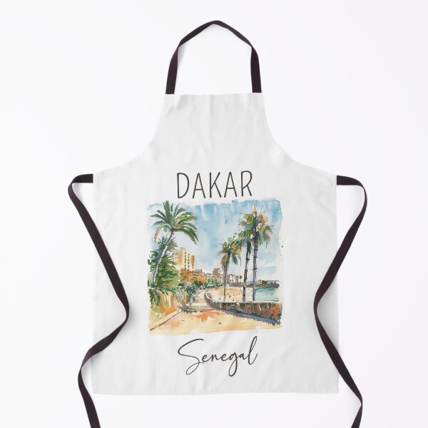 Item preview, A Watercolor Design of Dakar - Senegal  designed and sold by Sketch-Shack.