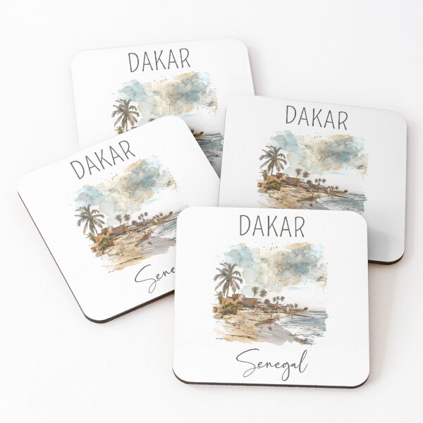 Item preview, A Watercolor Design of Dakar - Senegal  designed and sold by Sketch-Shack.