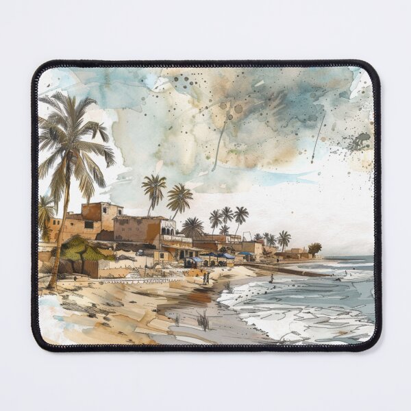 Item preview, A Watercolor Design of Dakar - Senegal  designed and sold by Sketch-Shack.