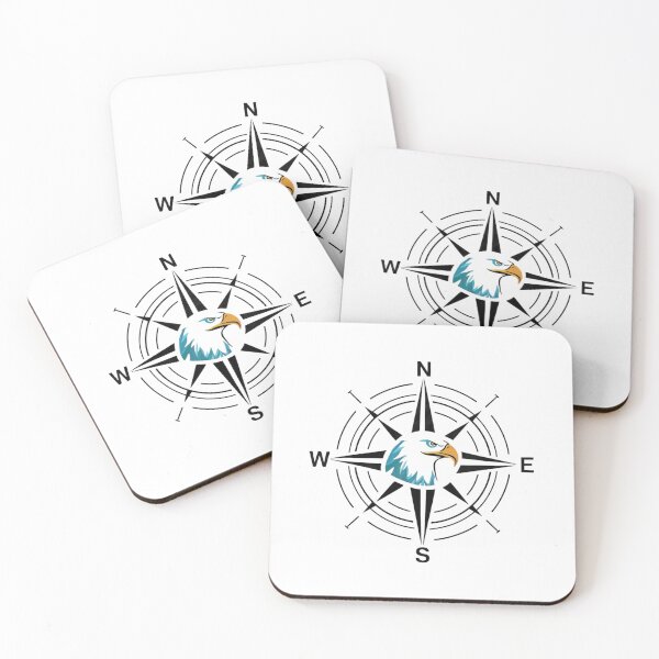 Item preview, Elegant Eagle Compass - Minimalist Modern Design designed and sold by Colorful-Garden.