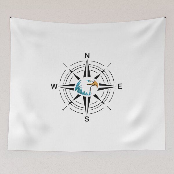 Item preview, Elegant Eagle Compass - Minimalist Modern Design designed and sold by Colorful-Garden.