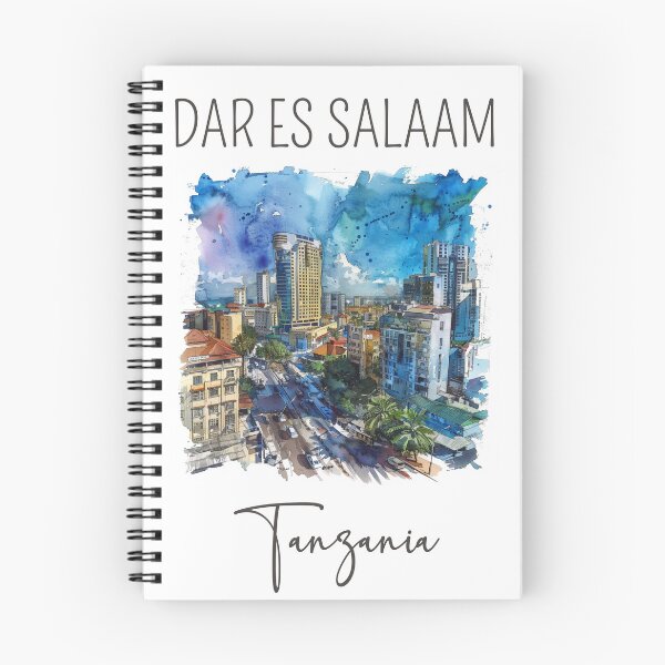 Item preview, A Watercolor Design of Dar es Salaam - Tanzania  designed and sold by Sketch-Shack.