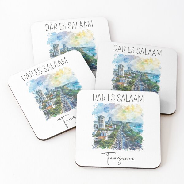 Item preview, A Watercolor Design of Dar es Salaam - Tanzania  designed and sold by Sketch-Shack.