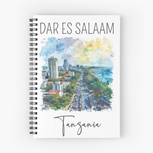 Item preview, A Watercolor Design of Dar es Salaam - Tanzania  designed and sold by Sketch-Shack.