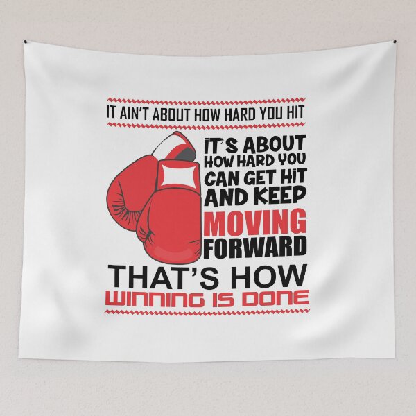 Item preview, It Ain't About How Hard You Hit Boxing Motivational designed and sold by CreativeStrike.