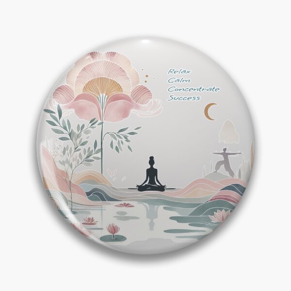 Item preview, Woman Yoga Natural Park, Relax Calm Concentrate Success Mantra quote  designed and sold by Nanthanon.